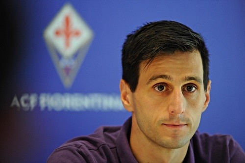 Fiorentina's new forward, Croatian Nikola Kalinic. Florence (Italy), August 19th 2015. ANSA/MAURIZIO DEGL'INNOCENTI